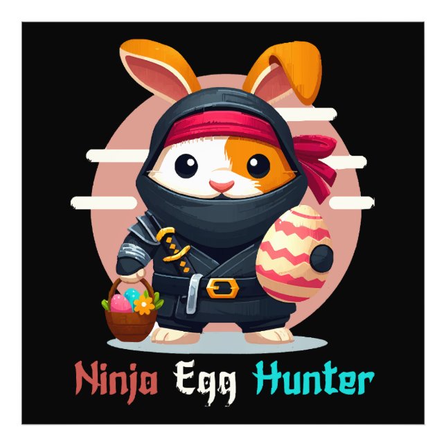 Ninja Egg Hunter Fototryck (Framsidan)