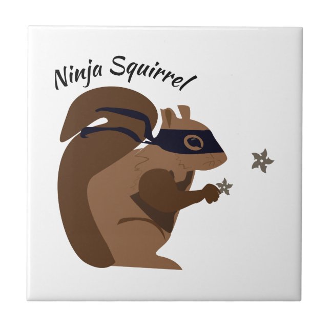 Ninja ekorre kakelplatta (Framsidan)