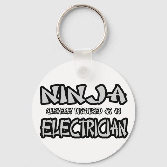 Ninja...Electrician Nyckelring (Framsida)