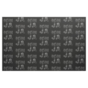 Ninja Elegant Text Art Tyg