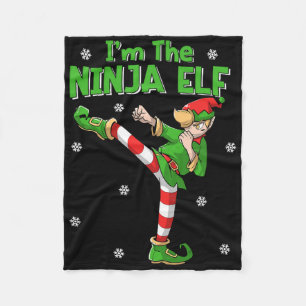 Ninja Elf Karate Taekwondo Martial Arts Mma Kristu Fleecefilt