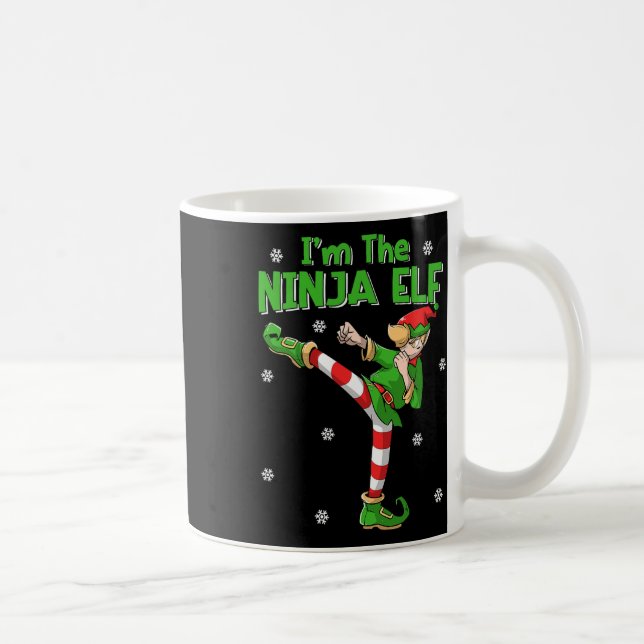 Ninja Elf Karate Taekwondo Martial Arts Mma Kristu Kaffemugg (Höger)