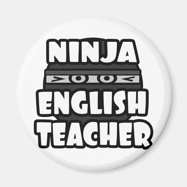Ninja English Teacher Magnet (Framsidan)
