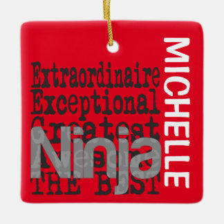 Ninja Extraordinaire ANPASSNINGSBAR Ceramic Orname Julgransprydnad Keramik