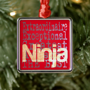 Ninja Extraordinaire Julgransprydnad Metall
