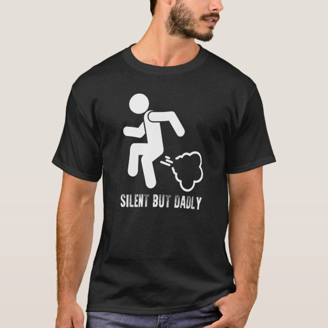Ninja Fart Pun Fars dag Pappa Jokes T Shirt (Framsida)