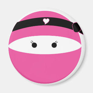 Ninja flicka magnet