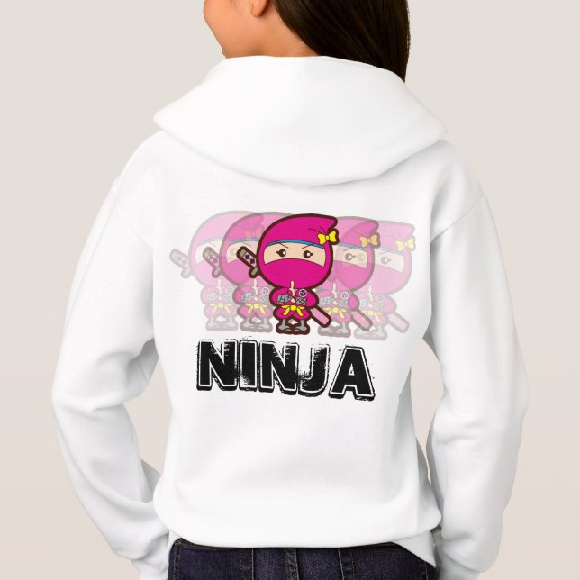 Ninja flicka t shirt (Baksida)