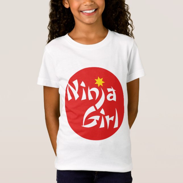 Ninja flicka t shirt (Framsida)