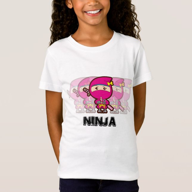 Ninja flicka t-shirt (Framsida)