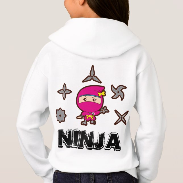 Ninja flicka tee shirt (Baksida)