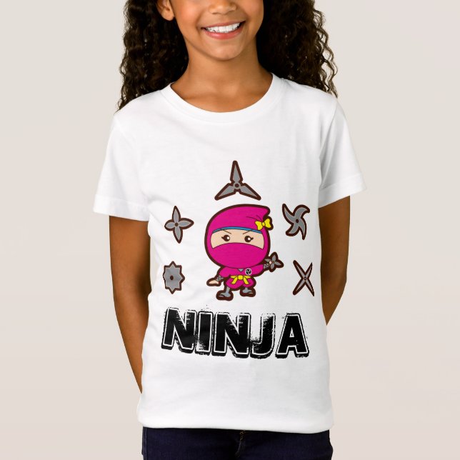 Ninja flicka tee shirt (Framsida)