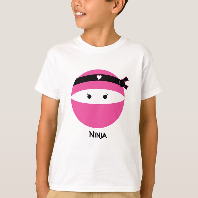Ninja flicka tee shirt (Framsida)