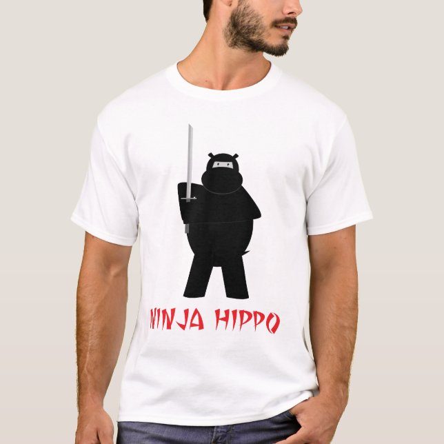 Ninja flodhäst t shirt (Framsida)