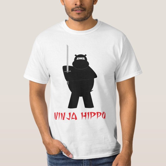 Ninja flodhästT-tröja Tee Shirt (Framsida)