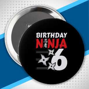 Ninja Födelsedagsfest - födelsedag Ninja 6 Knapp