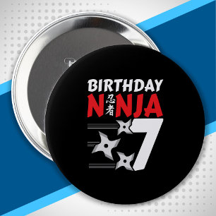 Ninja Födelsedagsfest - födelsedag Ninja 7 Knapp
