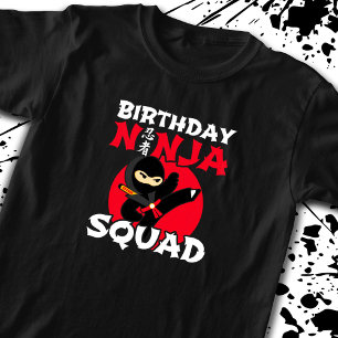 Ninja Födelsedagsfest Theme - Birthday Ninja Squad T Shirt