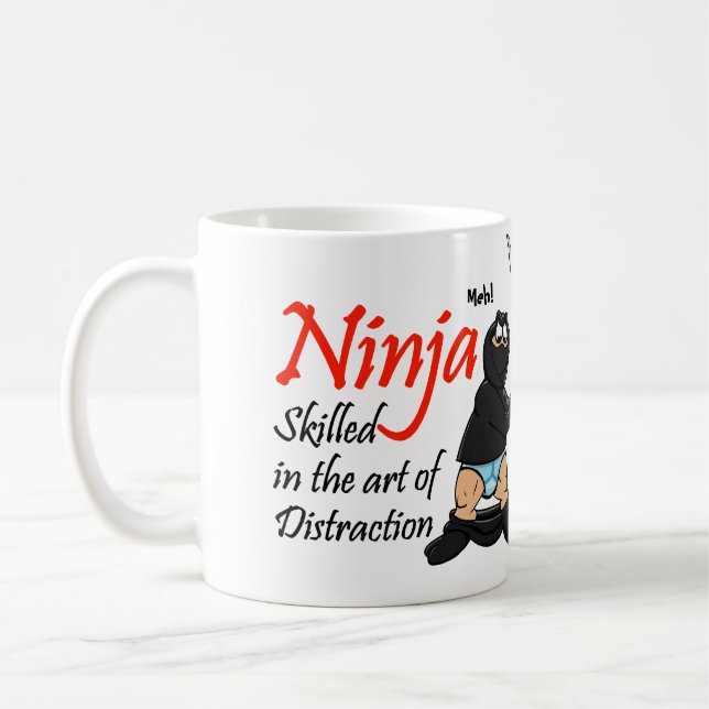 Ninja förvirringmugg kaffemugg (Vänster)