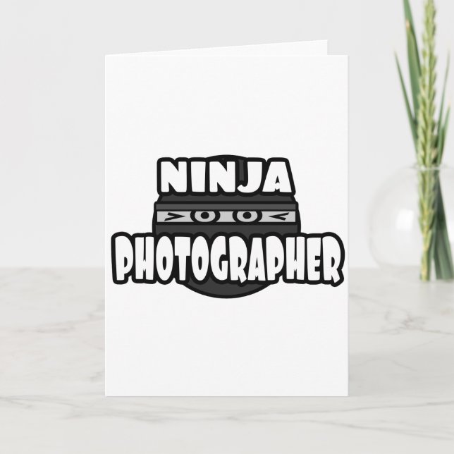 Ninja-fotograf Kort (Framsida)