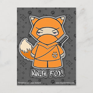 Ninja Fox! Vykort