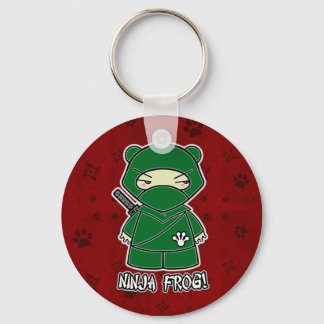 Ninja Frog! I Red Keychain Nyckelring