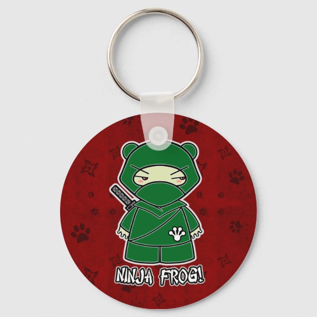 Ninja Frog! I Red Keychain Nyckelring (Framsida)