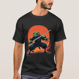 Ninja Frog Warrior - Samurai Katana Anime Fighter T Shirt