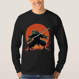 Ninja Frog Warrior - Samurai Katana Anime Fighter T Shirt