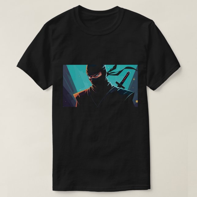 Ninja Front and Back T Shirt (Design framsida)