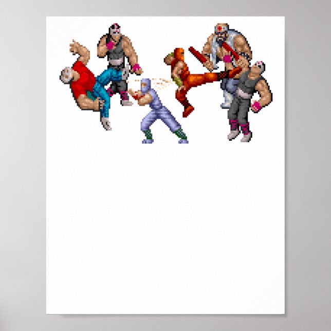 Ninja Gaiden Arcade Brawl Sticker Poster (Framsidan)