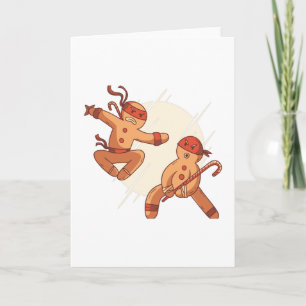 Ninja gingerbröd kort