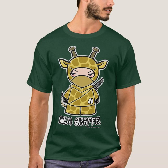 Ninja giraff! T-tröja T-shirt (Framsida)