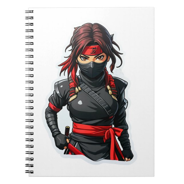 Ninja Girl Anteckningsbok (Framsidan)