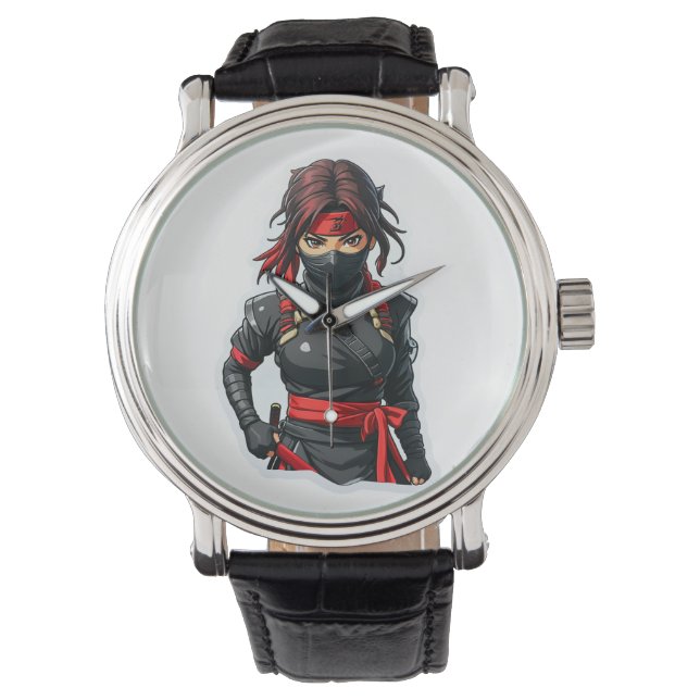 Ninja Girl Armbandsur (Framsida)
