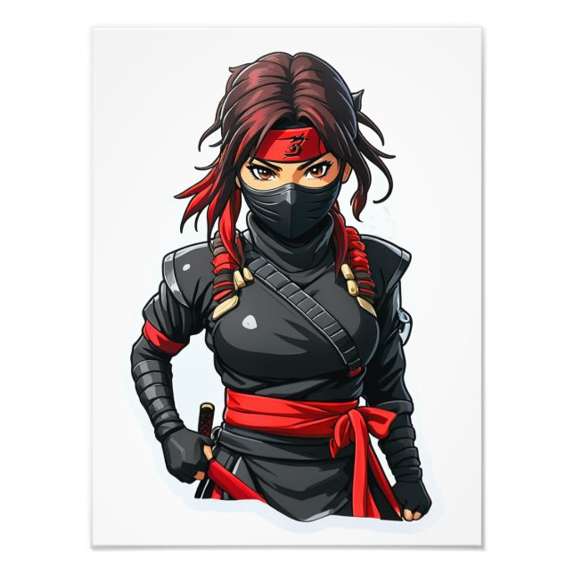 Ninja Girl Fototryck (Framsidan)