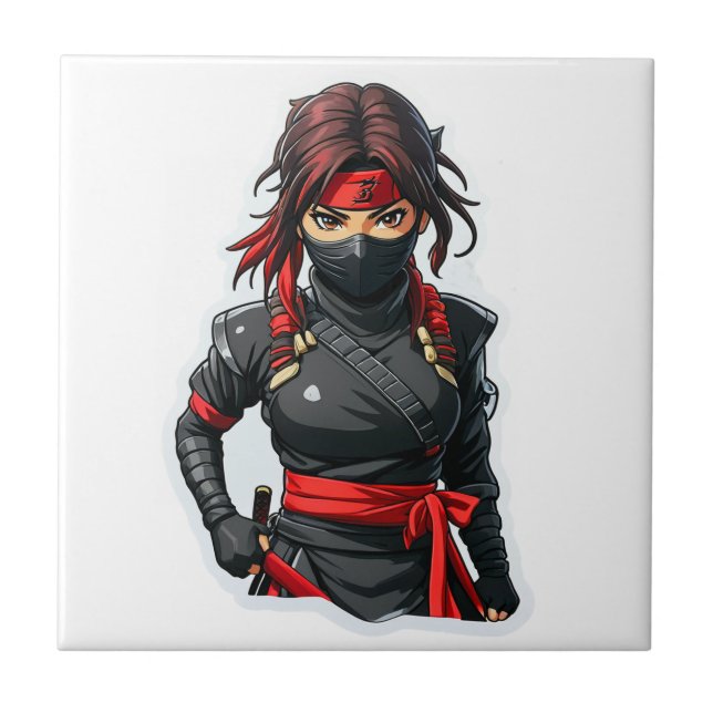 Ninja Girl Kakelplatta (Framsidan)
