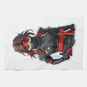 Ninja Girl Kökshandduk