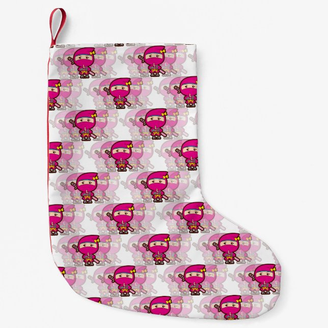 Ninja Girl Liten Julstrumpa (Framsidan)
