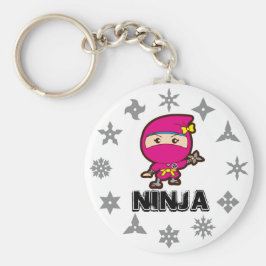 Ninja Girl Nyckelring