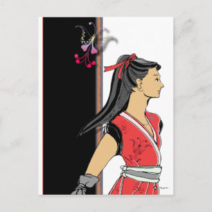 NINJA GIRL VYKORT