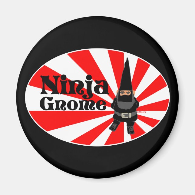 Ninja Gnome Magnet (Framsidan)