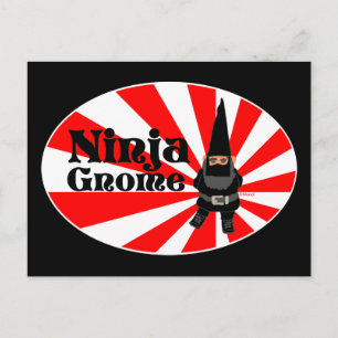 Ninja Gnome Vykort