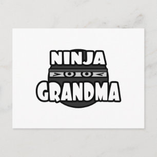 Ninja Grandma Vykort