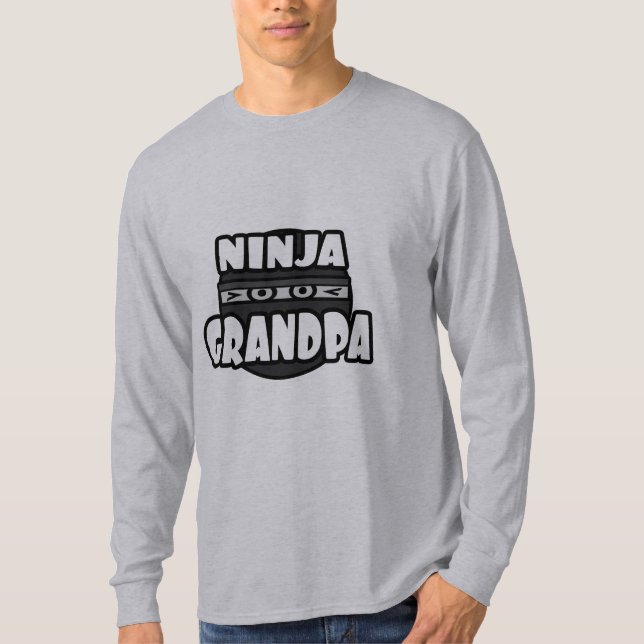 Ninja Grandpa T Shirt (Framsida)