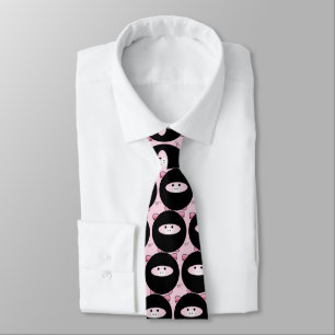 Ninja Gris på Rosa Tie Slips
