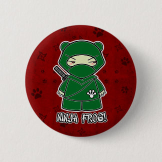 Ninja groda! I rött knäppas Knapp