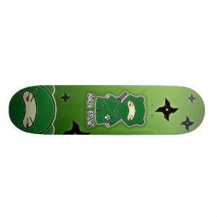 Ninja groda! Skateboard