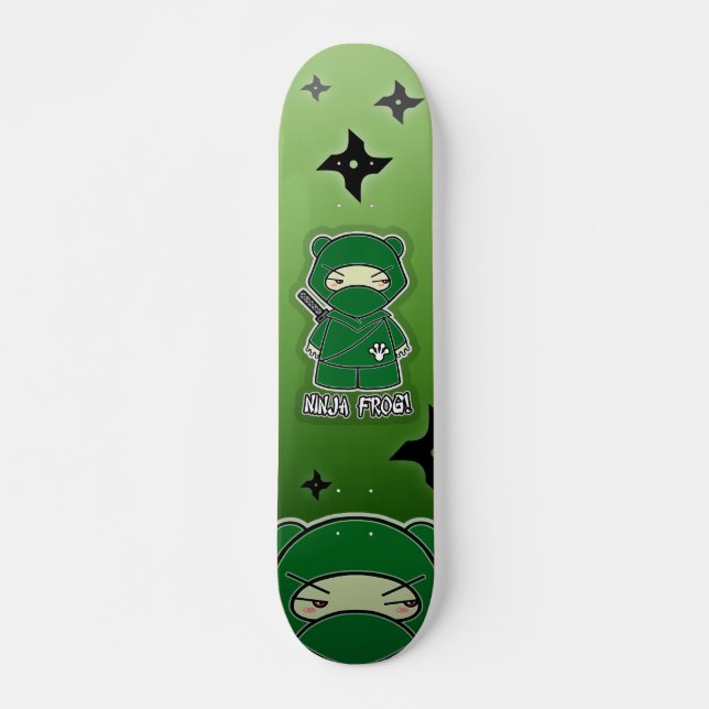 Ninja groda! Skateboard Bräda 20,5 Cm (Framsida)