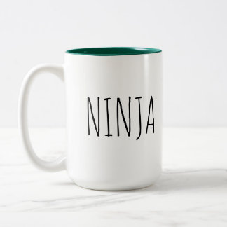 Ninja grön inre inre kaffemugg